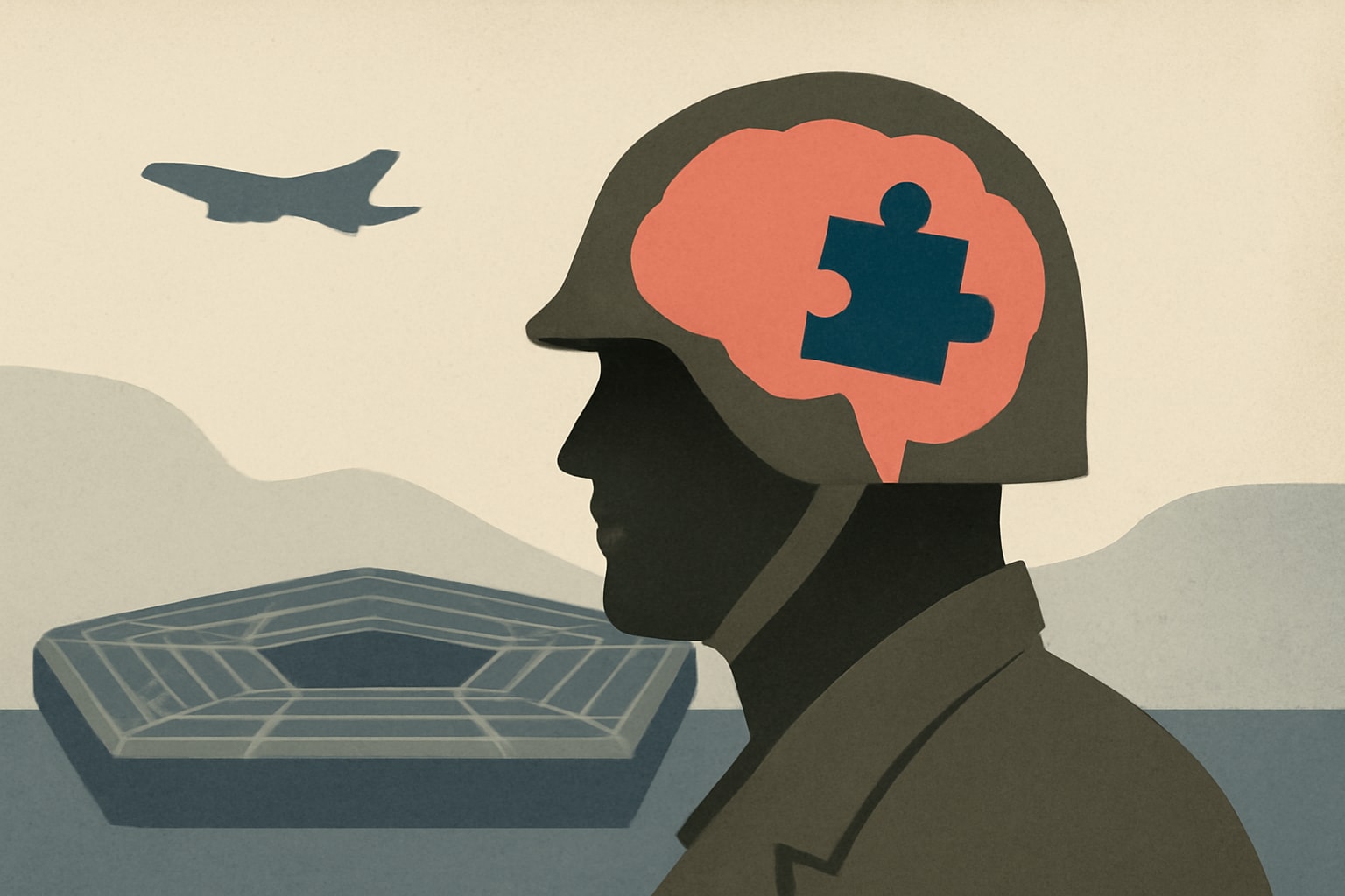 Editorial illustration for: Pentagon Introduces New Test to Assess Troops’ Cognitive Performance
