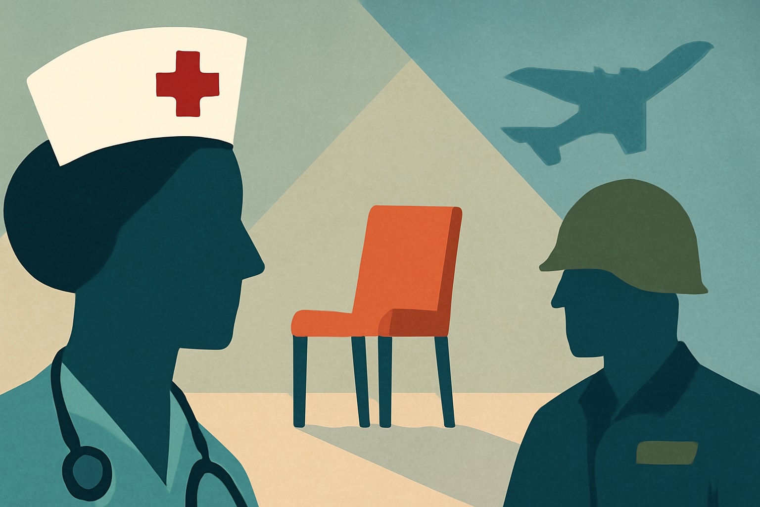 Editorial illustration for: VA Nursing Shortage Affects Care for Veterans