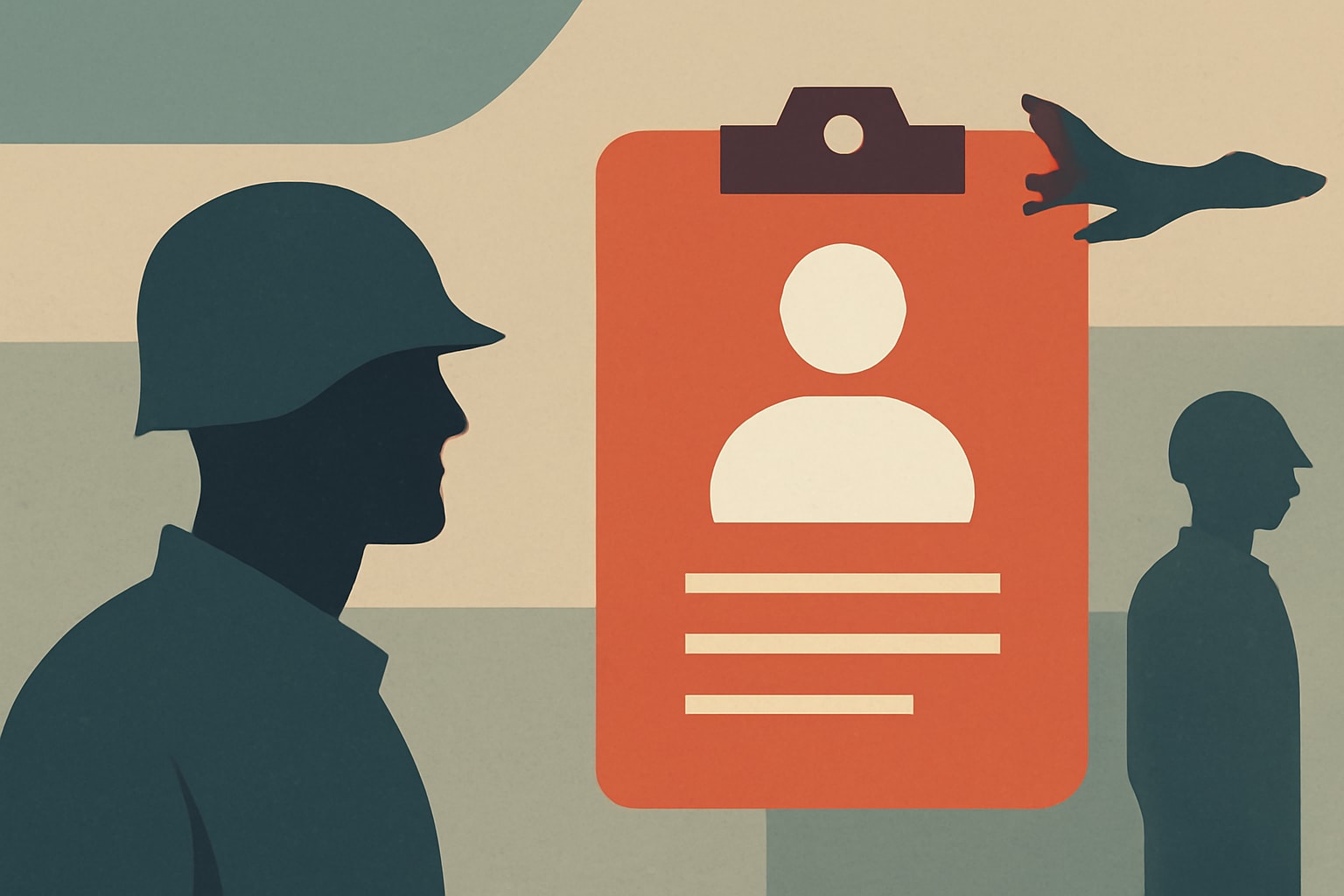 Editorial illustration for: Selective Service System Plans to Simulate Draft Registration Process
