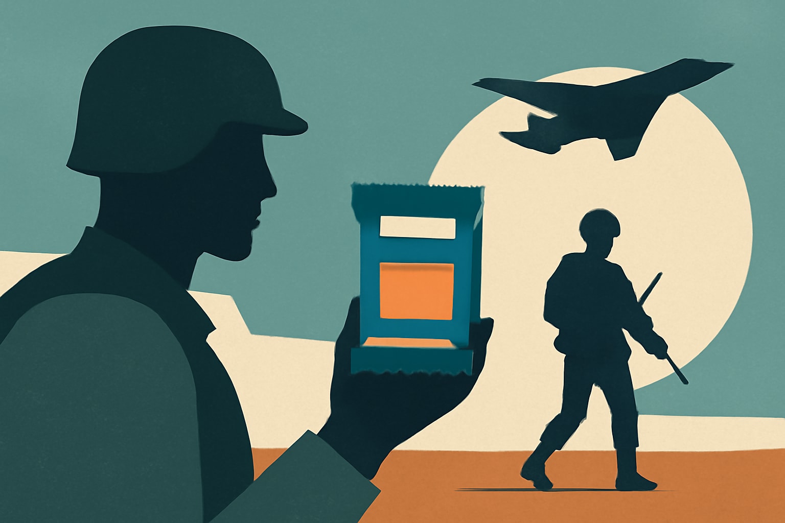 Editorial illustration for: House Defense Bill Advocates for Advanced Military Rations