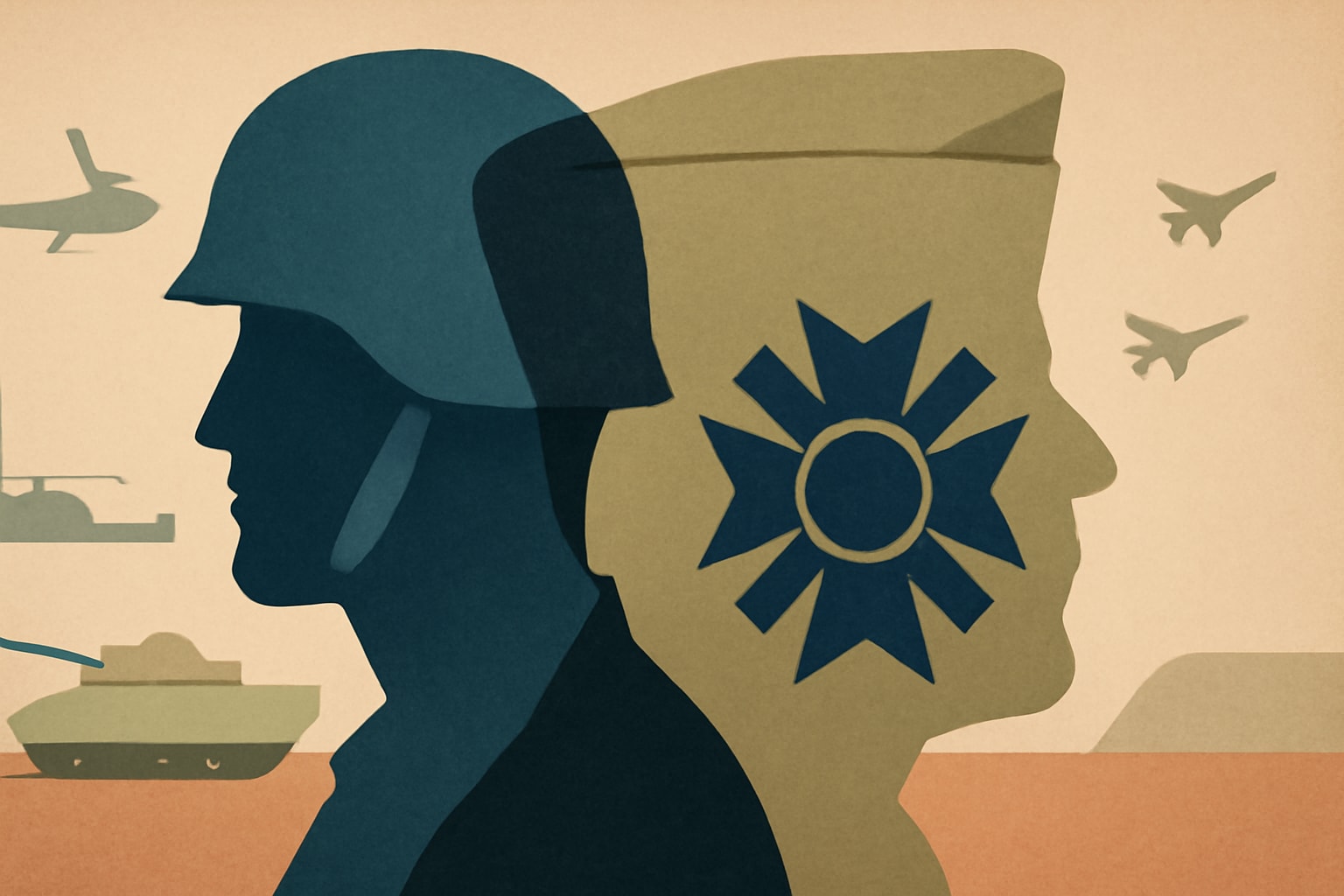 Editorial illustration for: Iraq War Veteran Cory Geisler Becomes New VFW Commander-in-Chief