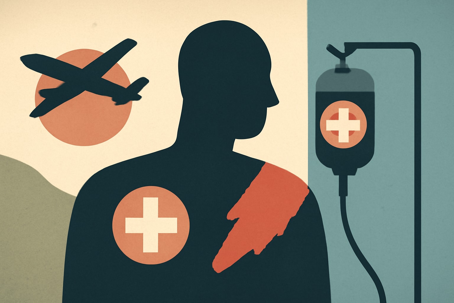 Editorial illustration for: Senate Democrats Press Pentagon Over Medical Care for Troops Wounded in Kuwait Drone Strike