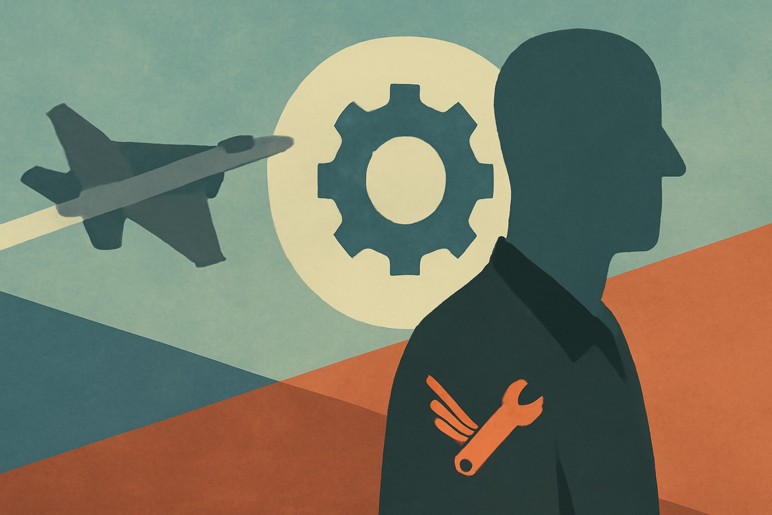 Editorial illustration for: Gen. Wilsbach's 'Fly and Fix' Strategy Aims to Enhance Air Force Readiness