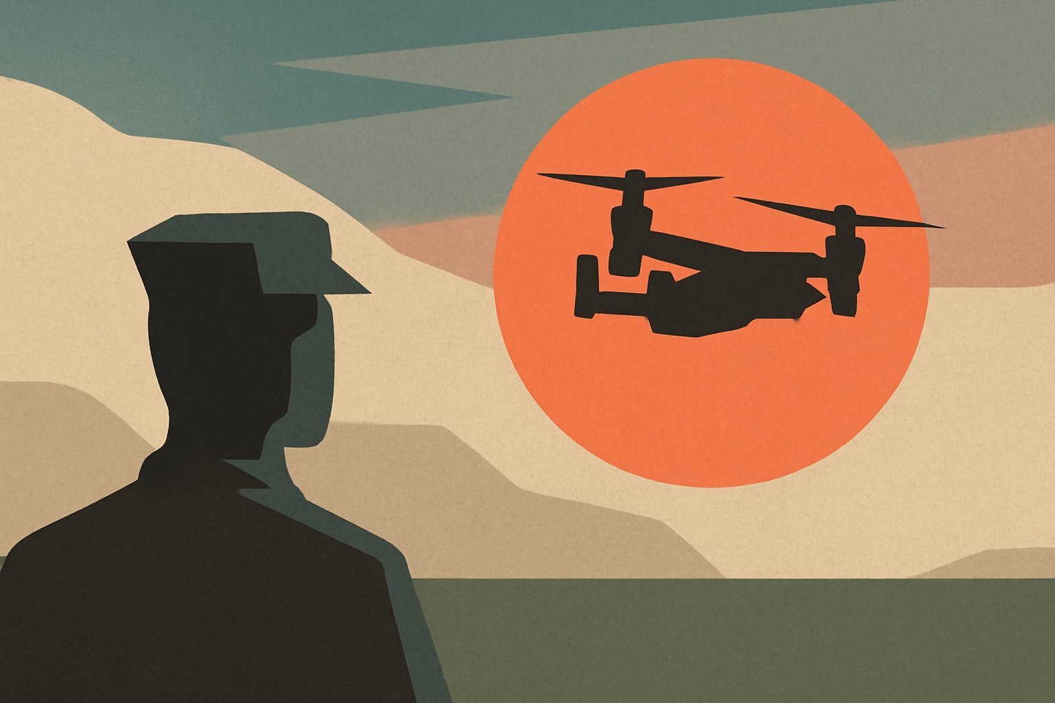 Editorial illustration for: Marine Corps Receives Final MV-22B Osprey Delivery