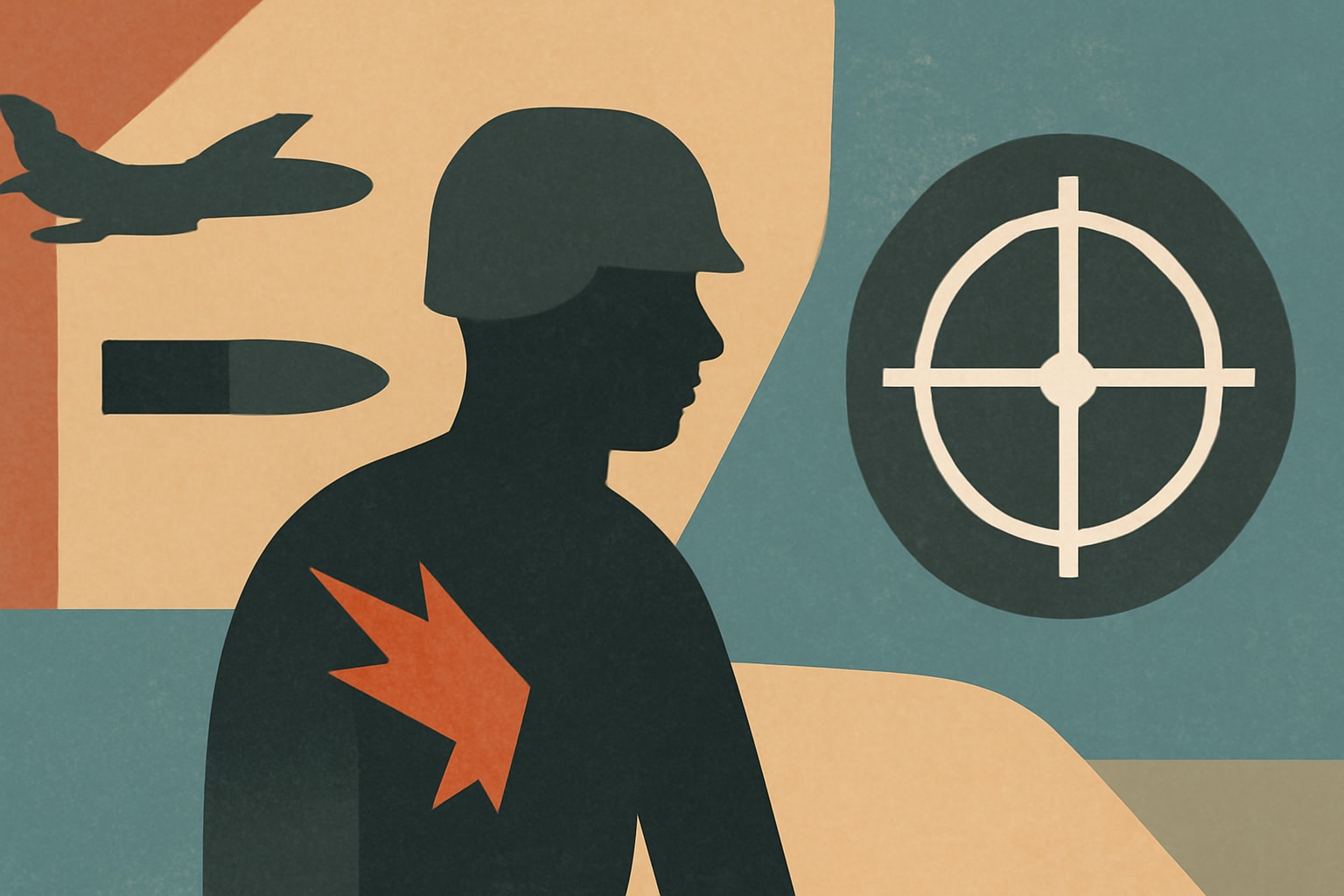 Editorial illustration for: New Records Detail Injuries Sustained by US Troops in Iran War