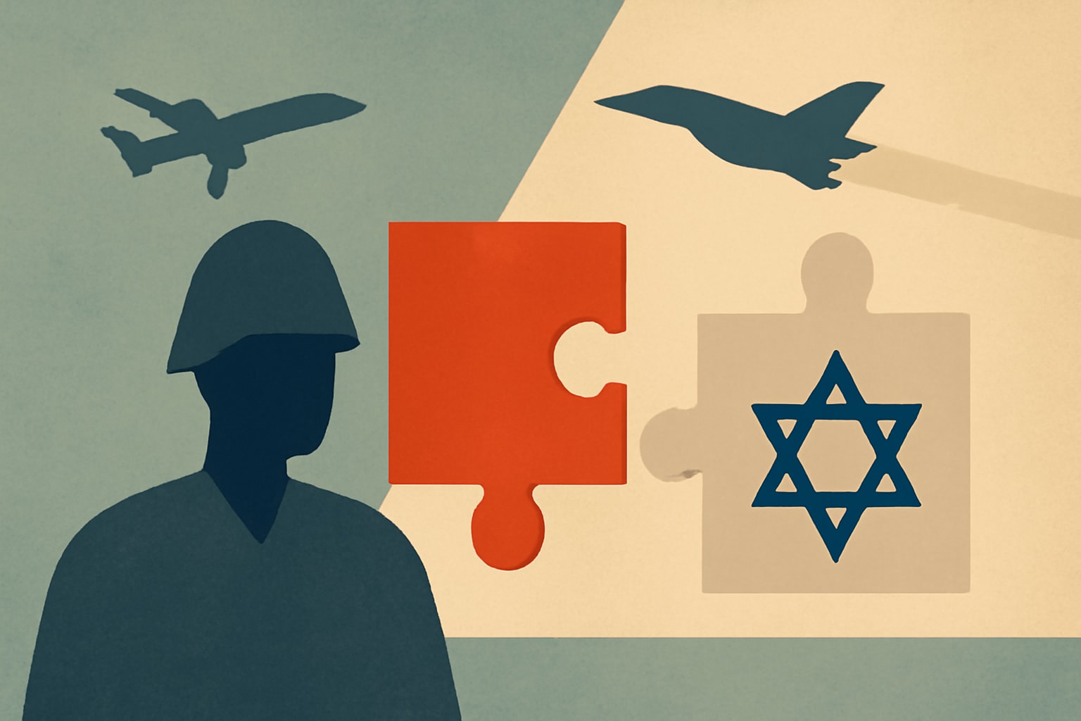 Editorial illustration for: House-Passed Defense Bill Includes Controversial US-Israel Tech Measure