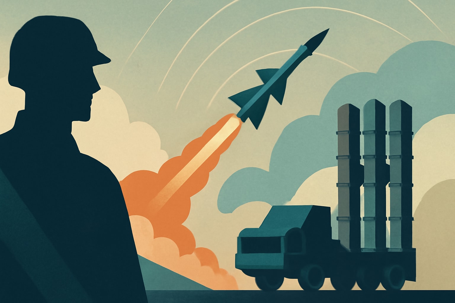 Editorial illustration for: India Moves Closer to a Homegrown Long-Range Air Defense System