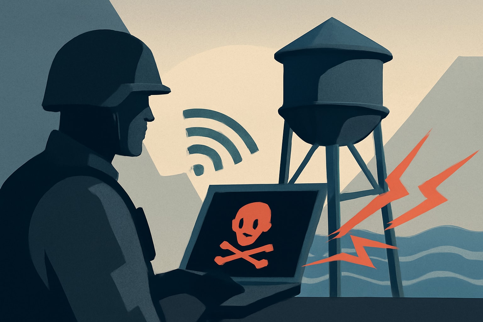 Editorial illustration for: FBI Investigates Cyberattacks on Michigan Water Systems
