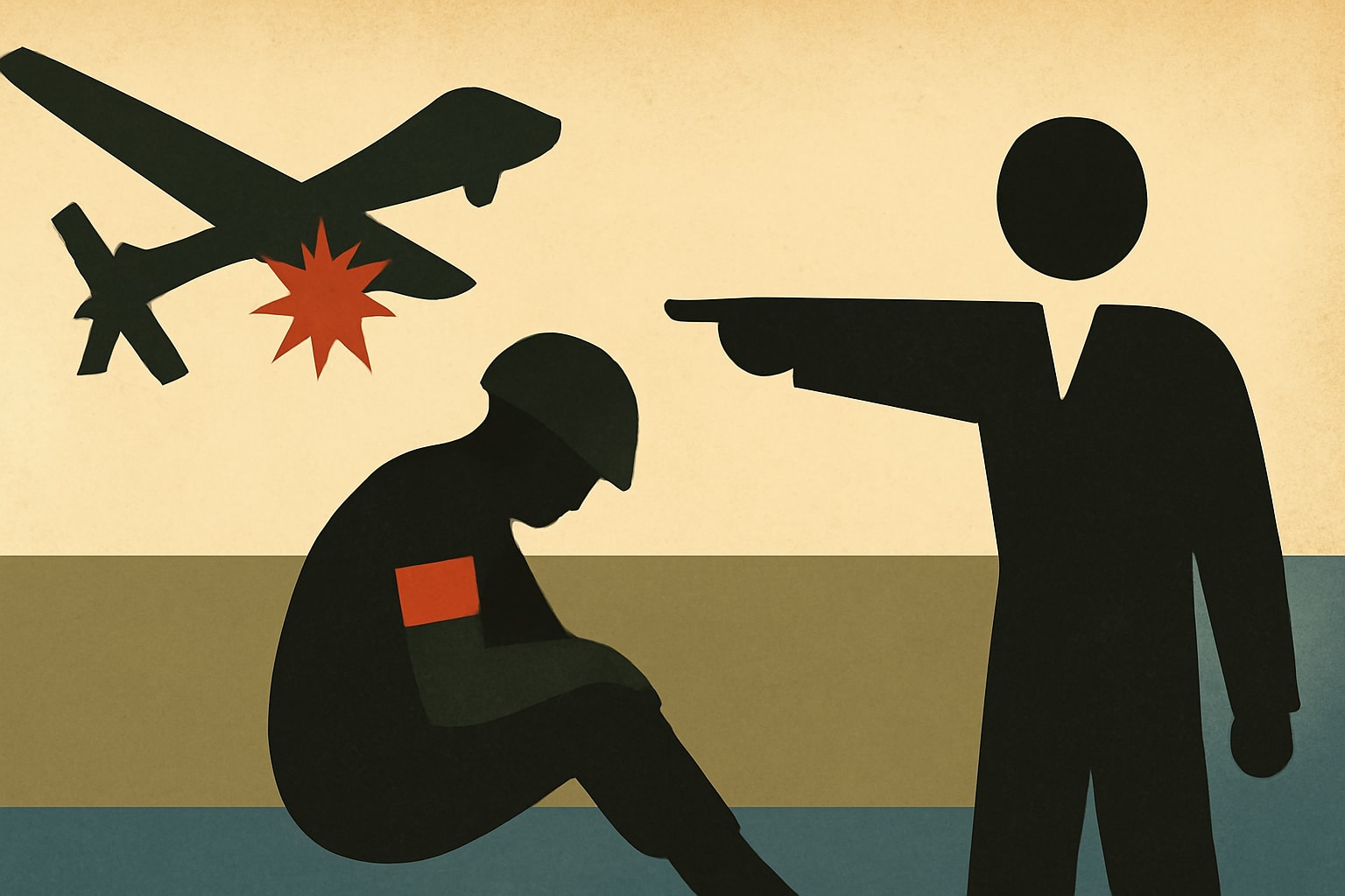 Editorial illustration for: Senate Democrats Demand Accountability for Troops Injured in Kuwait Drone Strike