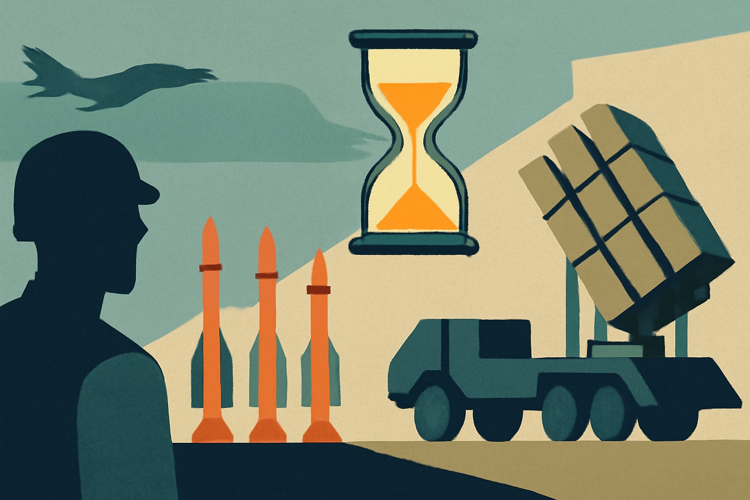 Editorial illustration for: US Military Could Take Three Years to Replenish Missile Defenses