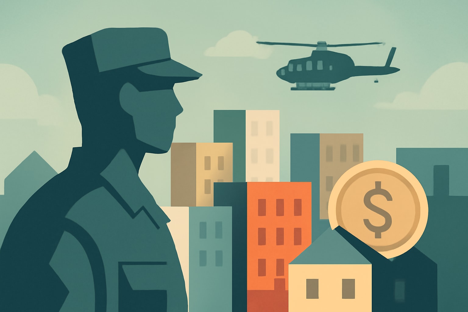 Editorial illustration for: National Guard to Invest $290 Million in Housing for D.C. Troops