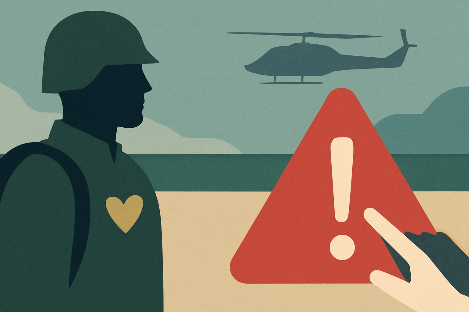 Editorial illustration for: Warning Issued as Scammers Target Military Goodwill