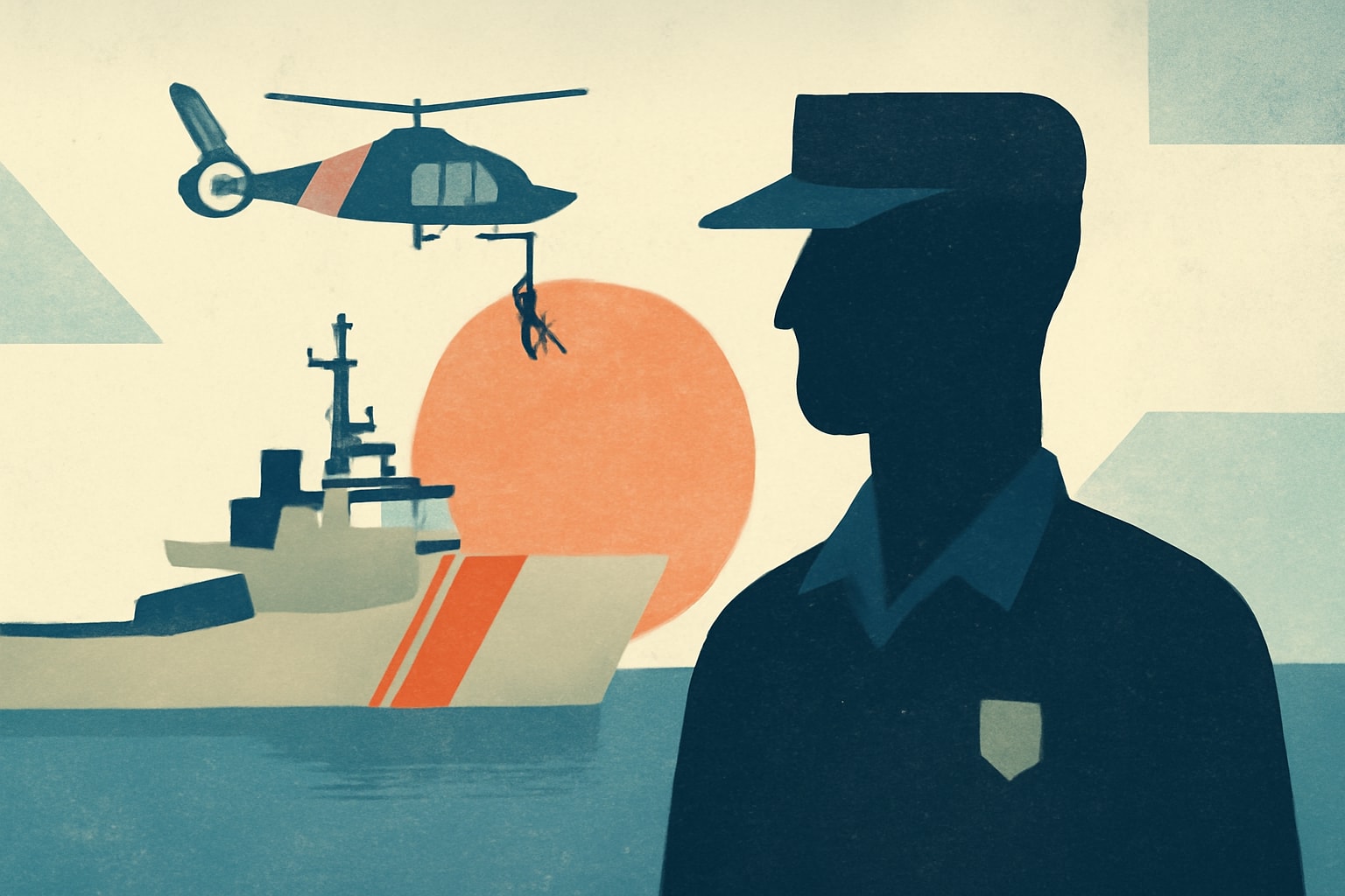 Editorial illustration for: Coast Guard Celebrates 236 Years of Service and Sacrifice