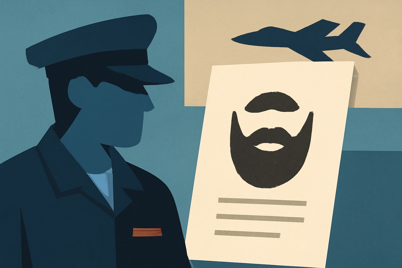Editorial illustration for: Navy Mandates Monthly Reports on Facial Hair Waivers
