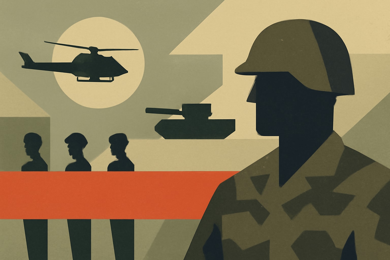 Editorial illustration for: Denmark Initiates Extended Military Conscription in Response to Security Threats