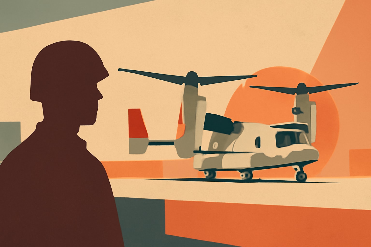 Editorial illustration for: Marine Corps Receives Final MV-22B Osprey, Completing Fleet Procurement