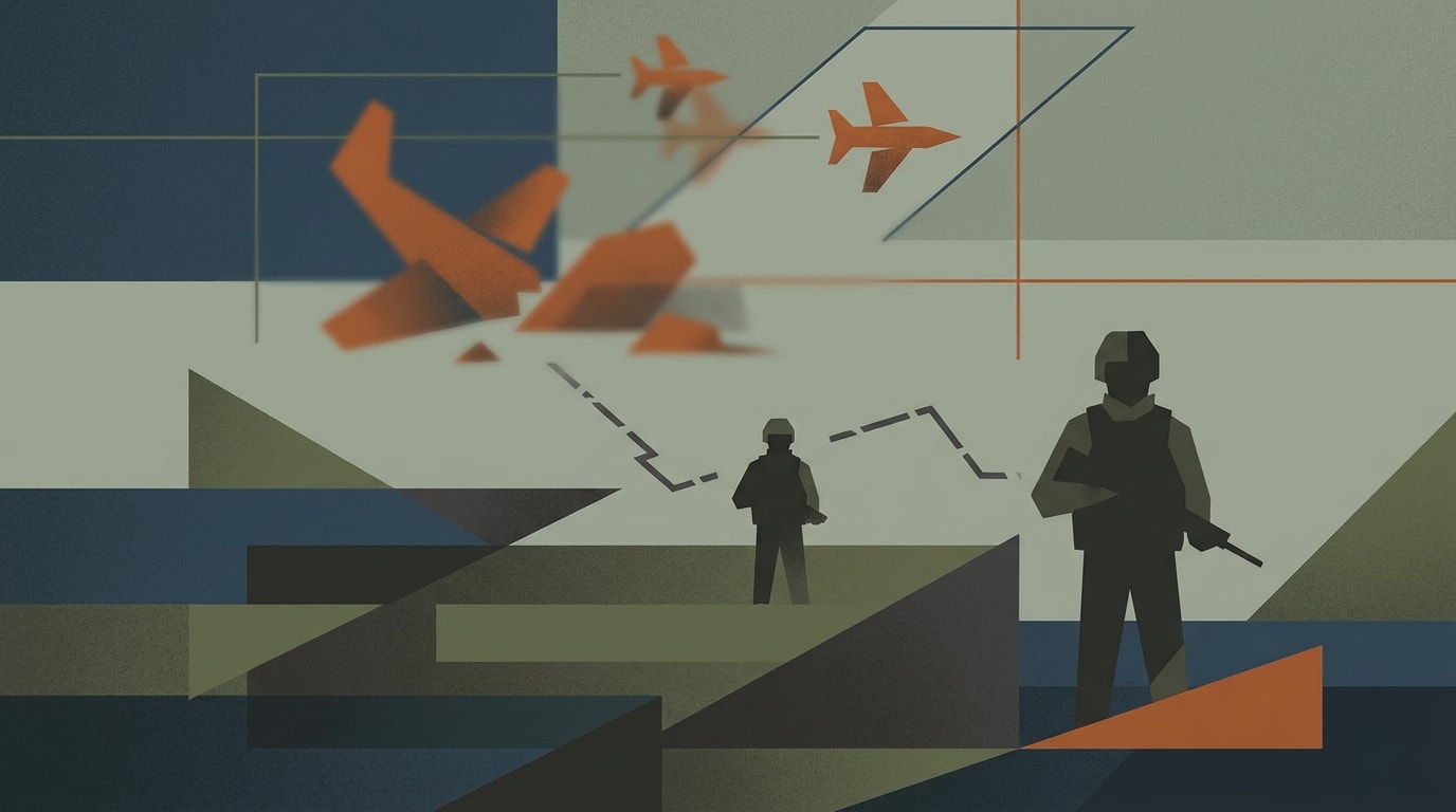 Editorial illustration for: Two U.S. Officials Killed in Mexico Crash After Anti-Drug Operation