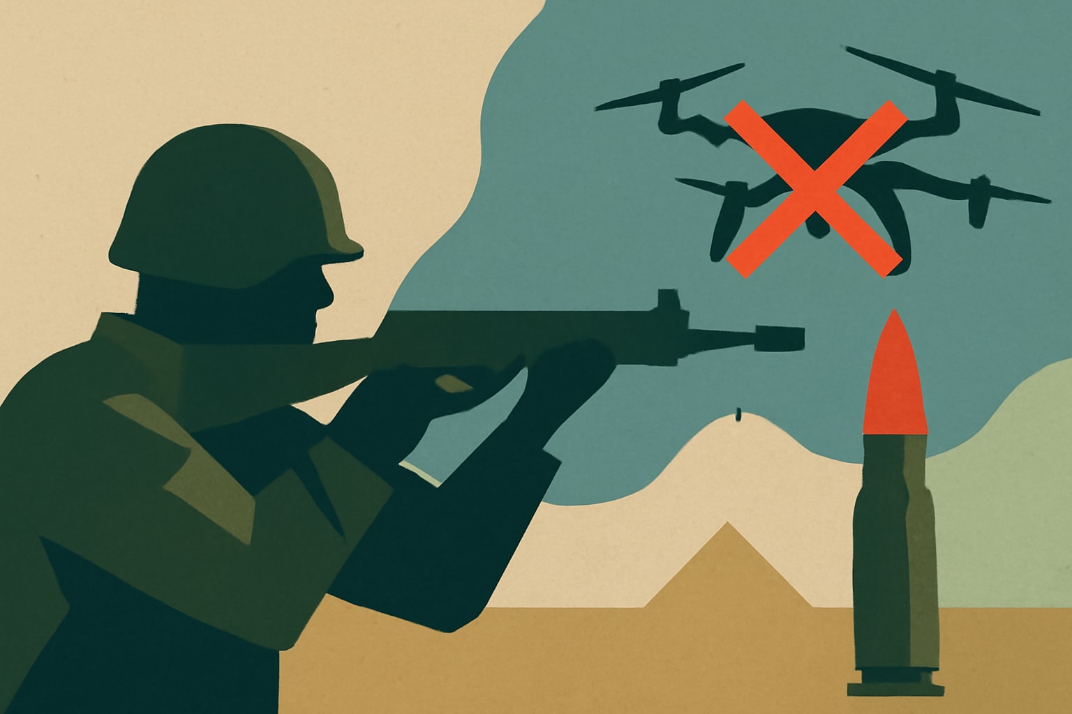 Editorial illustration for: Marines Equipped with New 5.56mm Anti-Drone Ammunition