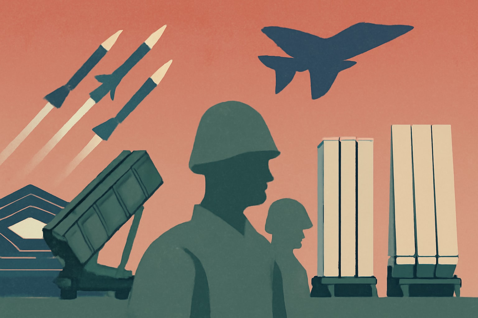 Editorial illustration for: Pentagon Moves to Triple Patriot, Quadruple THAAD Interceptor Production