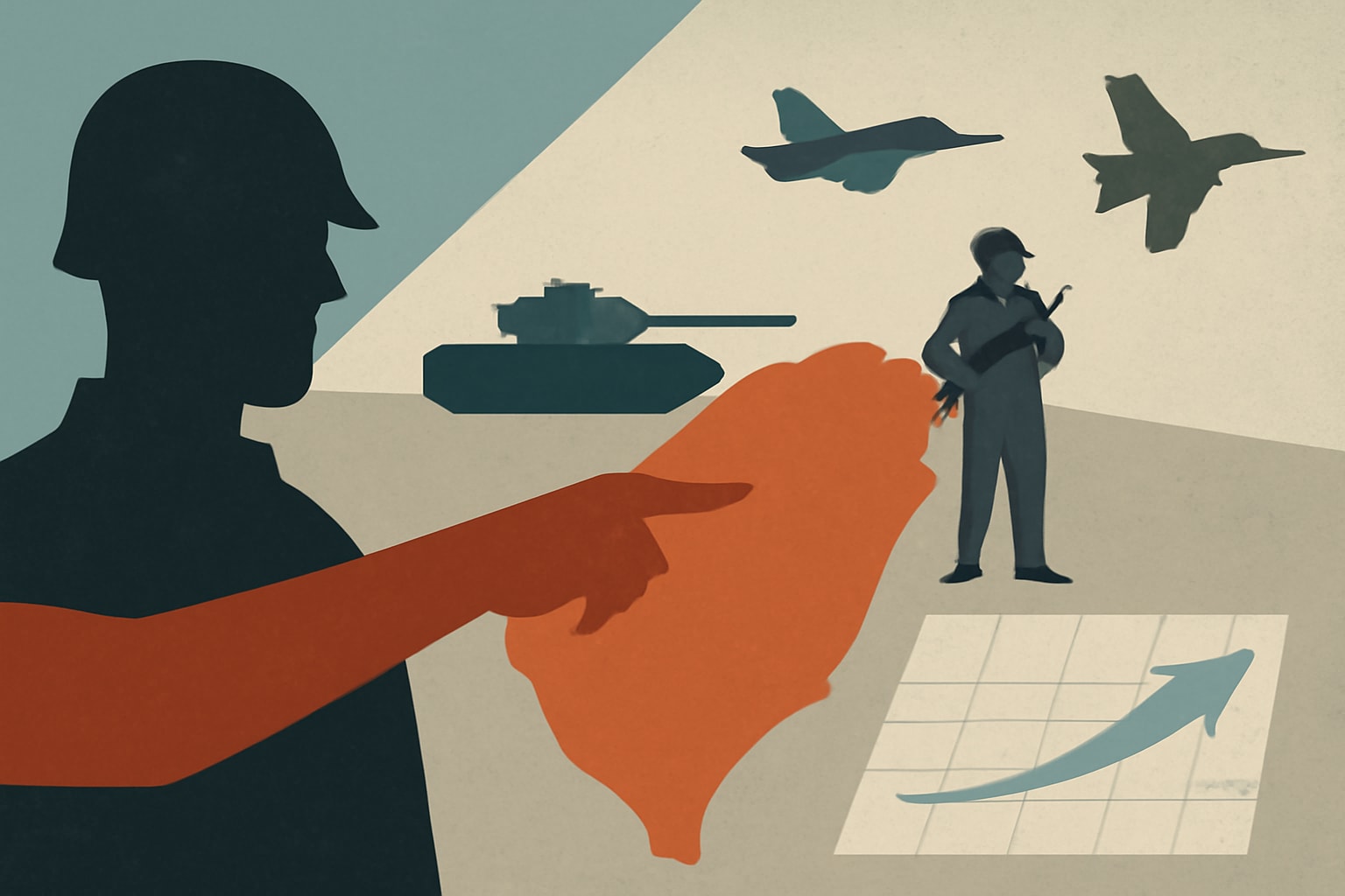Editorial illustration for: Taiwan Launches Major Military Drills to Enhance Command Flexibility