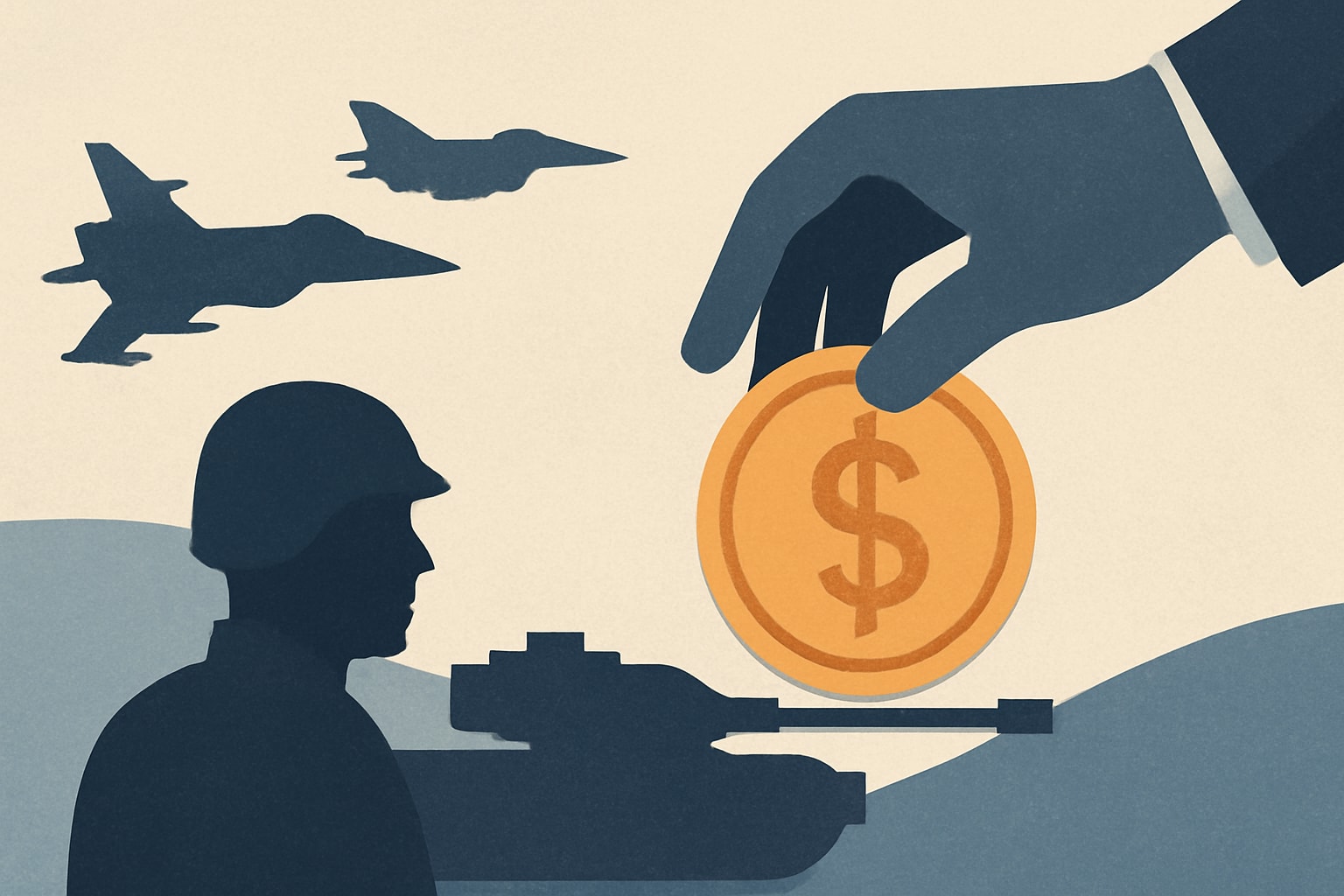 Editorial illustration for: EU Close to Approving Release of $106B Loan to Ukraine After Months of Deadlock