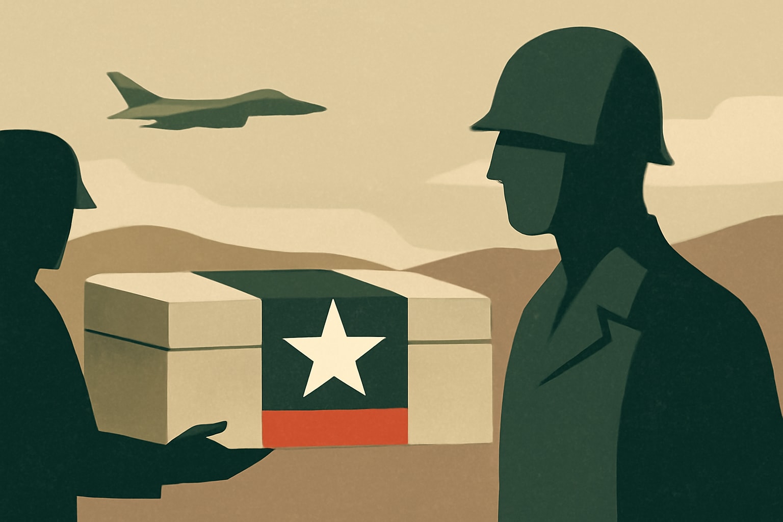 Editorial illustration for: Korean War Veteran's Remains Returned 70 Years After He Went Missing