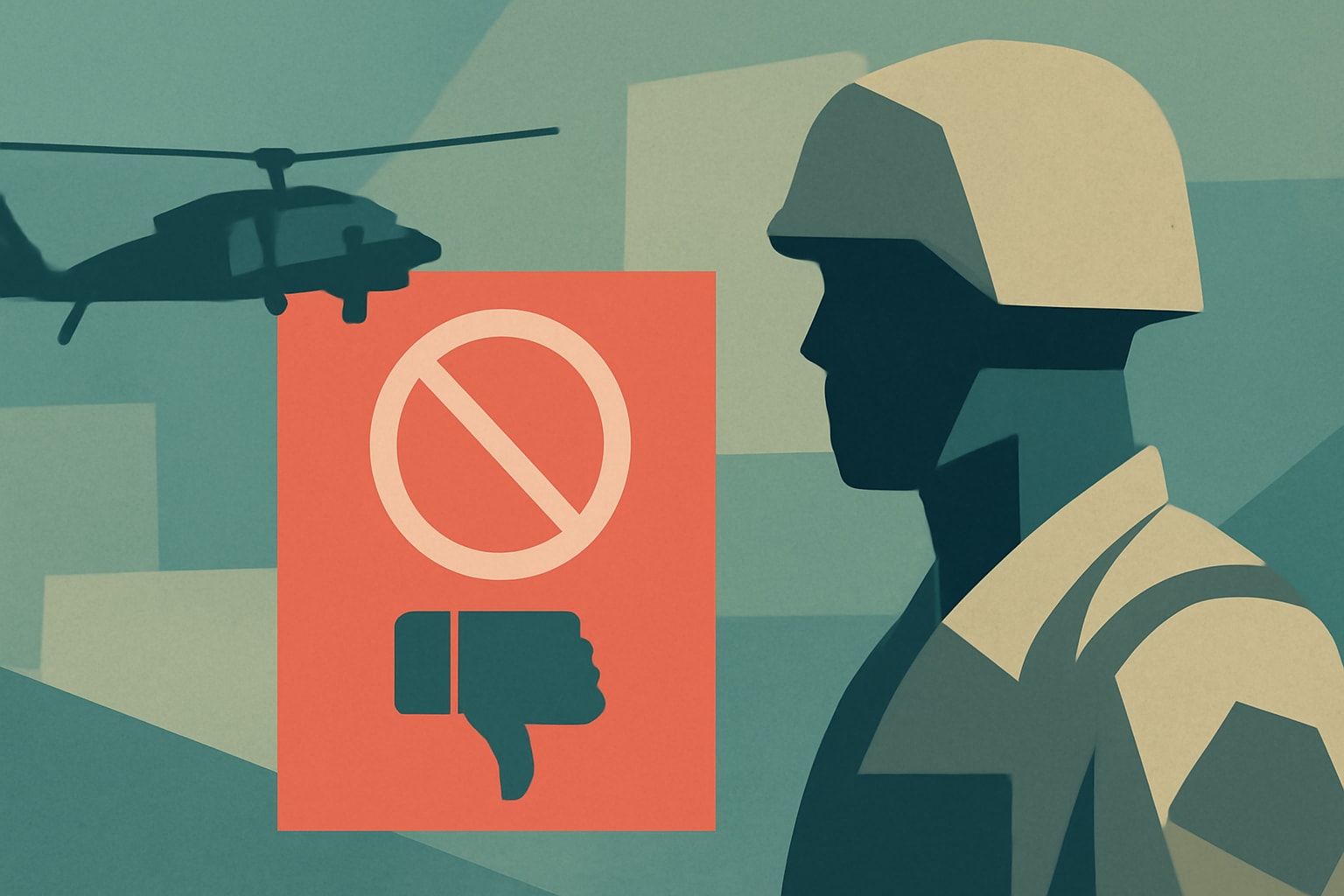 Editorial illustration for: North Carolina National Guard Settles Lawsuit Over Blocking Facebook Critic