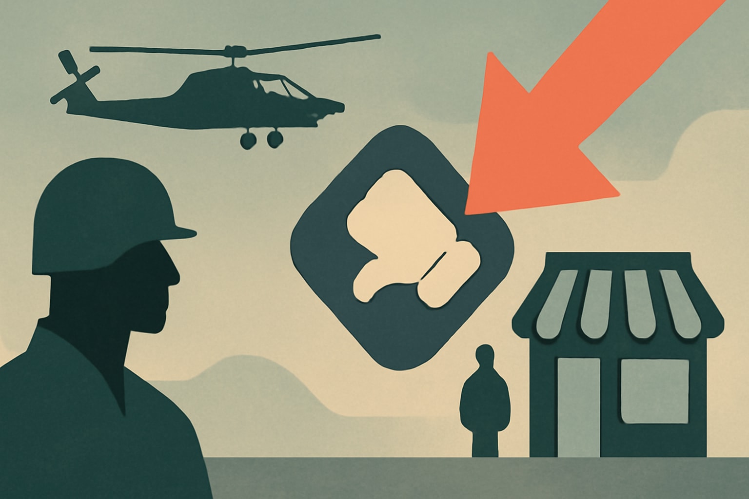 Editorial illustration for: Army's Social Media Exit Could Hurt Small Contractors