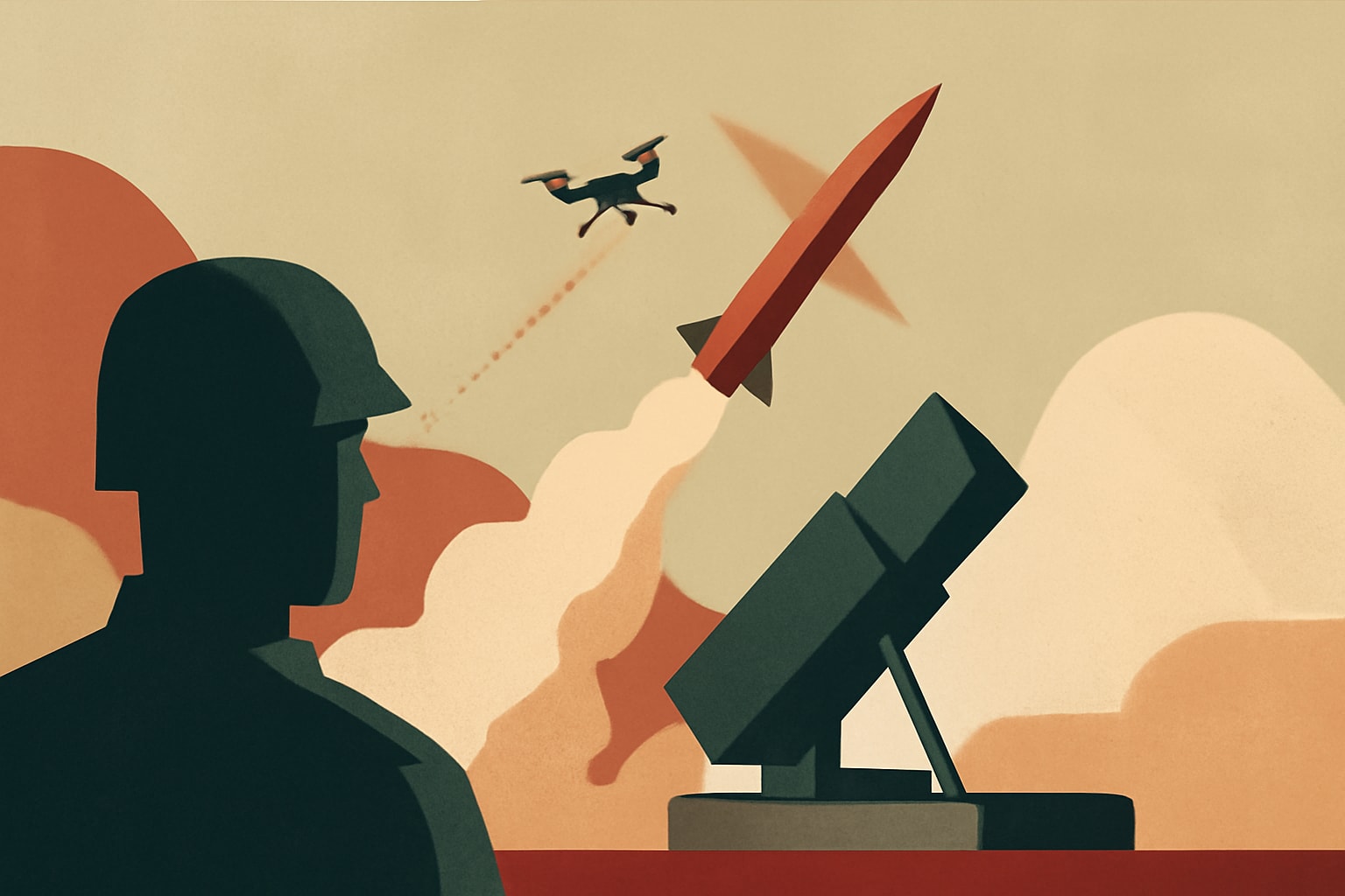 Editorial illustration for: US Army Pursues New Surface-to-Air Missile to Combat Small Drones
