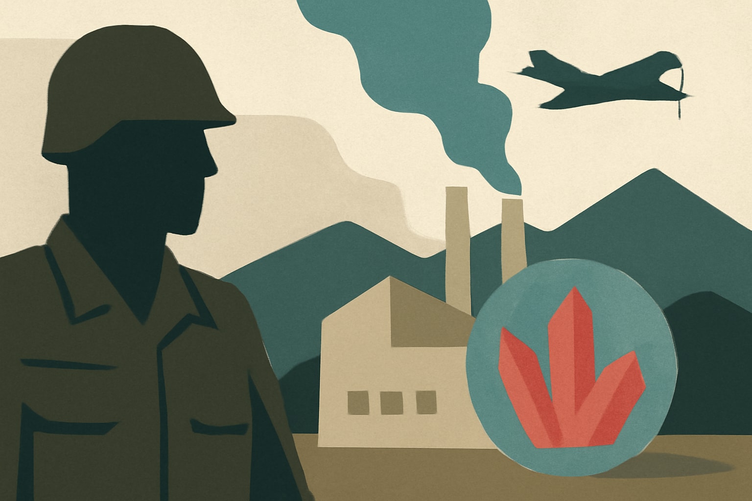 Editorial illustration for: Army Opens New Idaho Plant to Reduce Reliance on Foreign Antimony