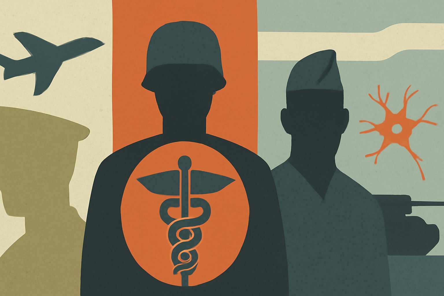 Editorial illustration for: Study Finds ALS Diagnosis Rates Vary by Military Service
