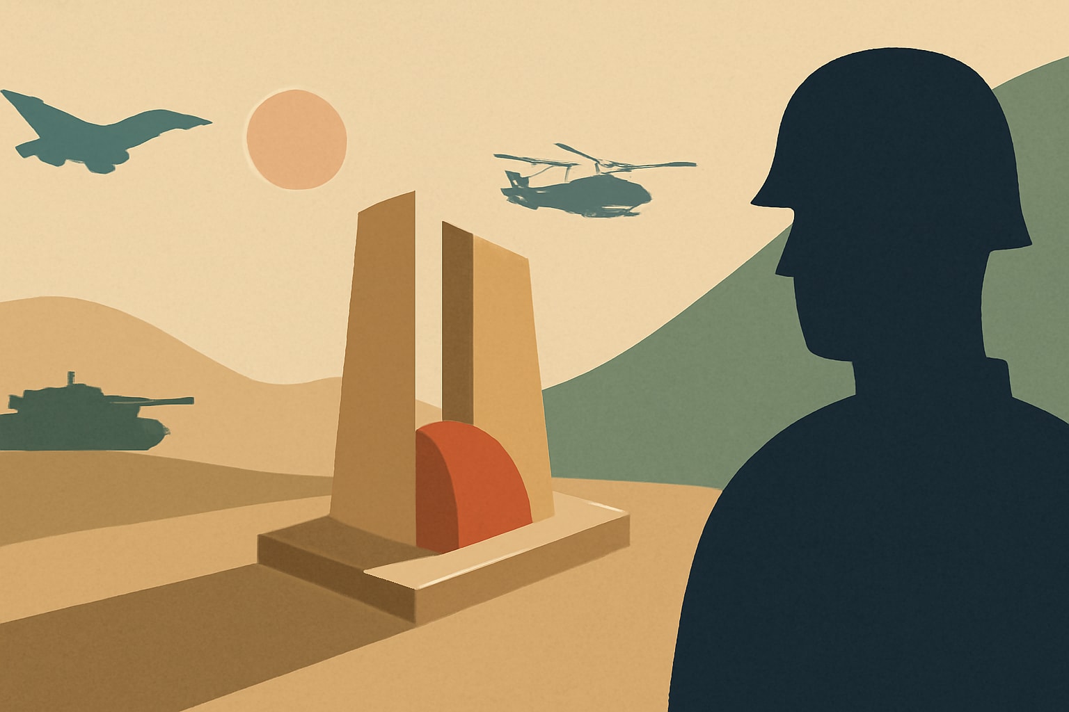 Editorial illustration for: Desert Shield and Desert Storm Memorial Set for October Unveiling