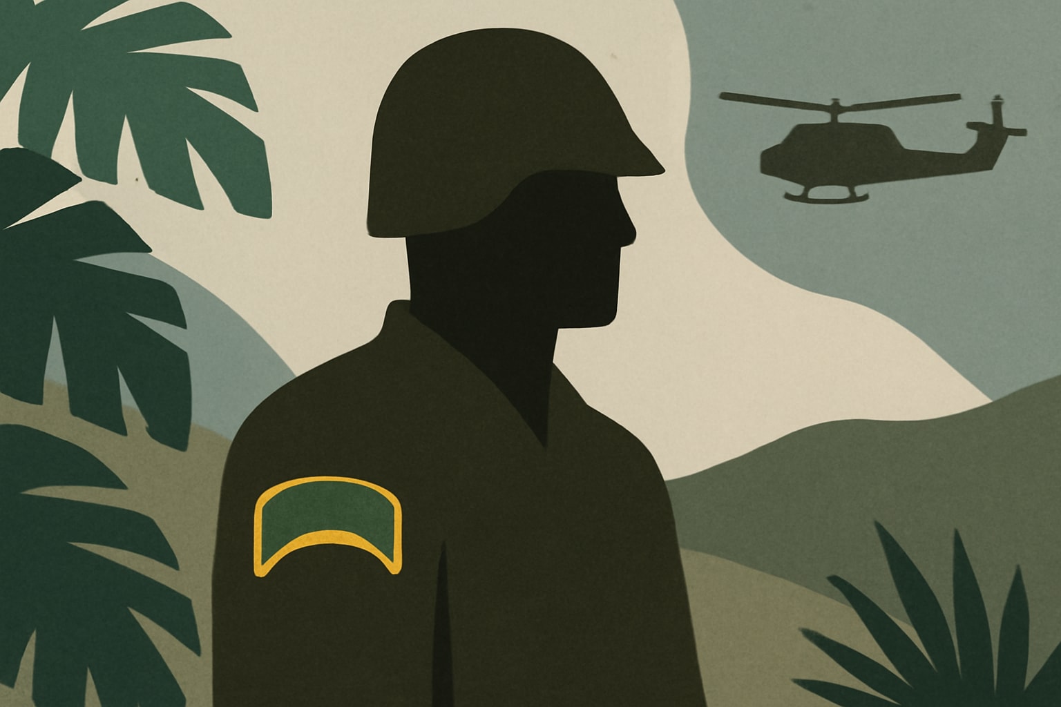 Editorial illustration for: Army Approves Service-Wide Wear of Jungle Tab
