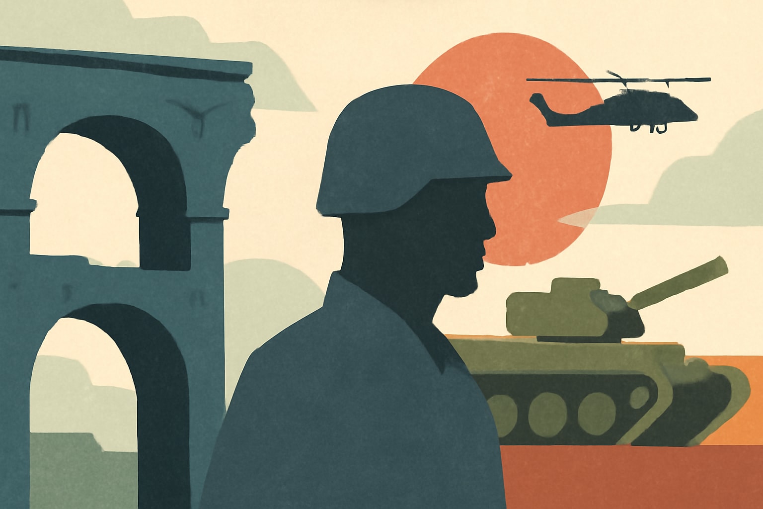 Editorial illustration for: Aging Infrastructure Hinders Army National Guard Modernization Efforts
