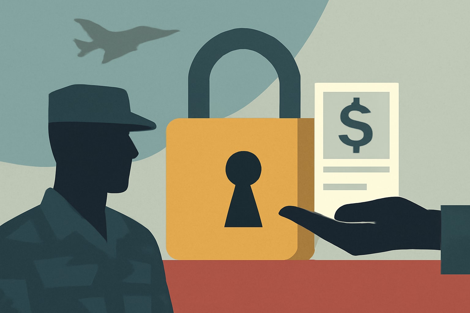 Editorial illustration for: Senator Proposes Bill to Safeguard Veterans' Disability Payments