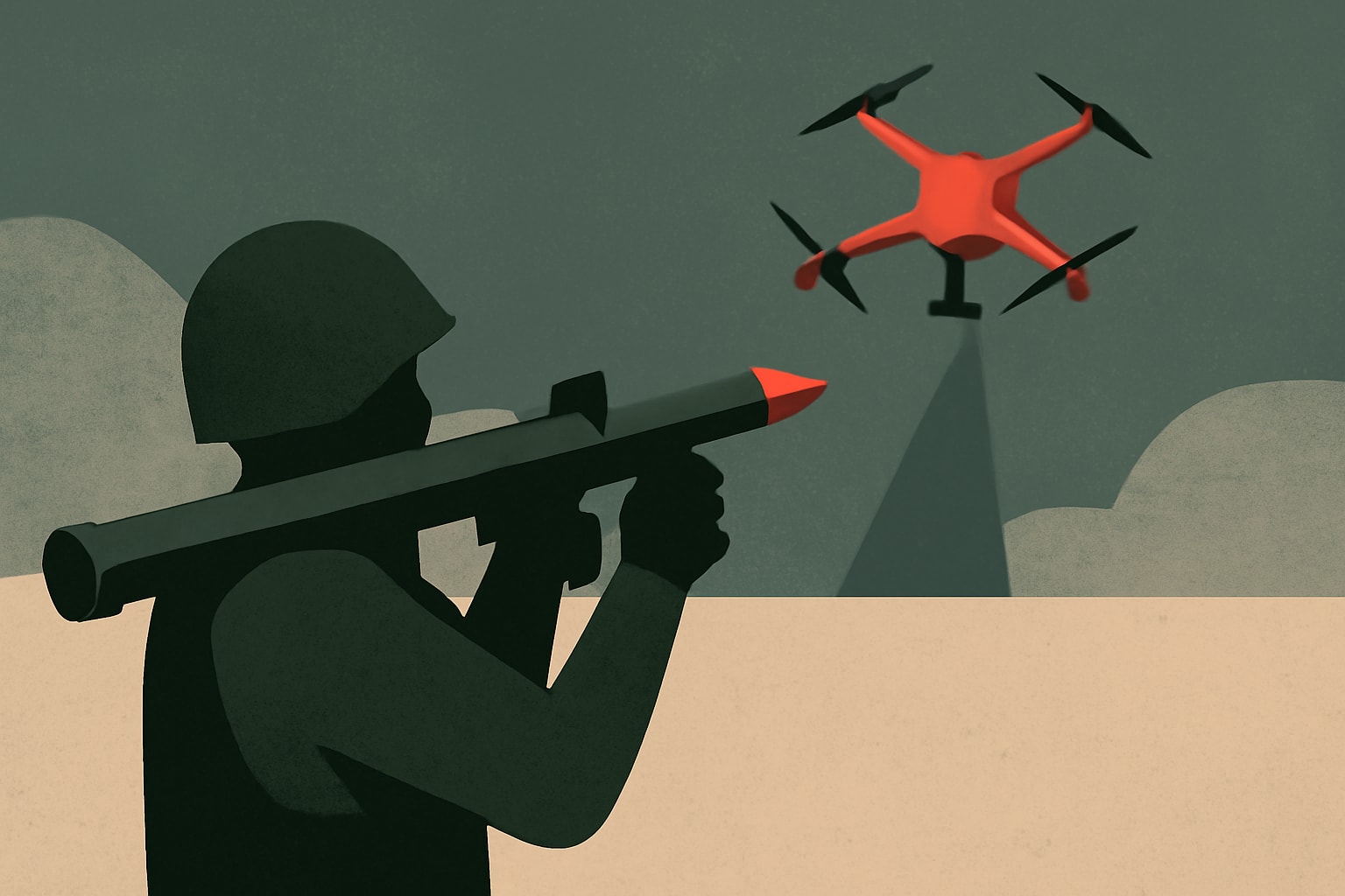 Editorial illustration for: Army Seeks Replacement for Stinger Missile to Counter Drone Threats
