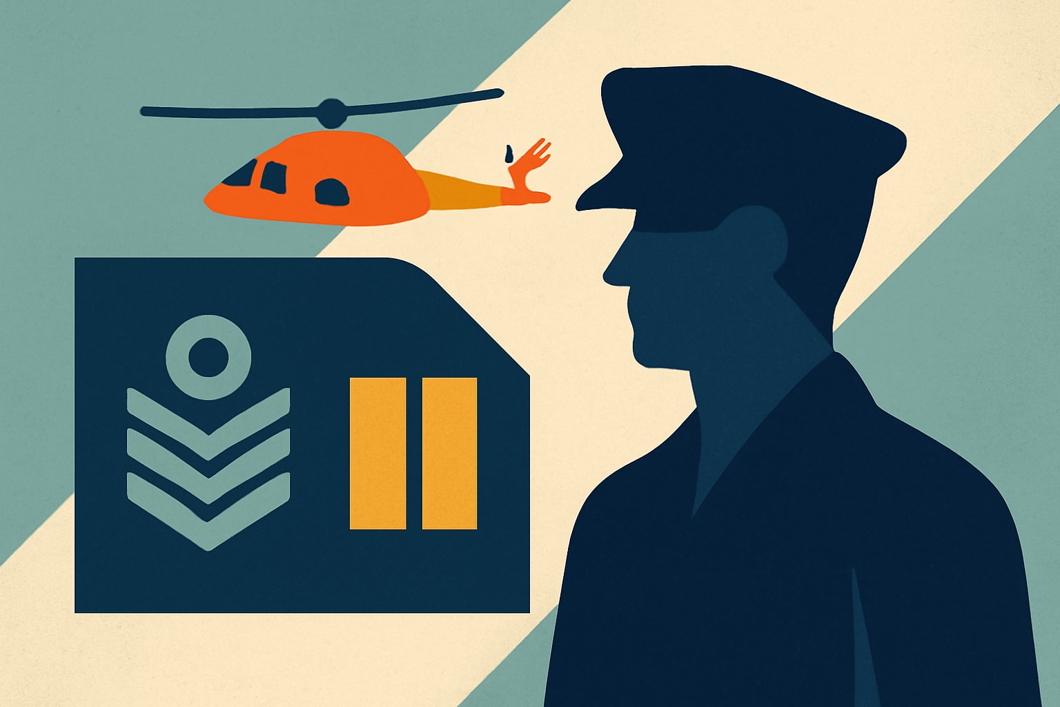 Editorial illustration for: A Complete Guide to U.S. Coast Guard Ranks: Enlisted and Officer Levels