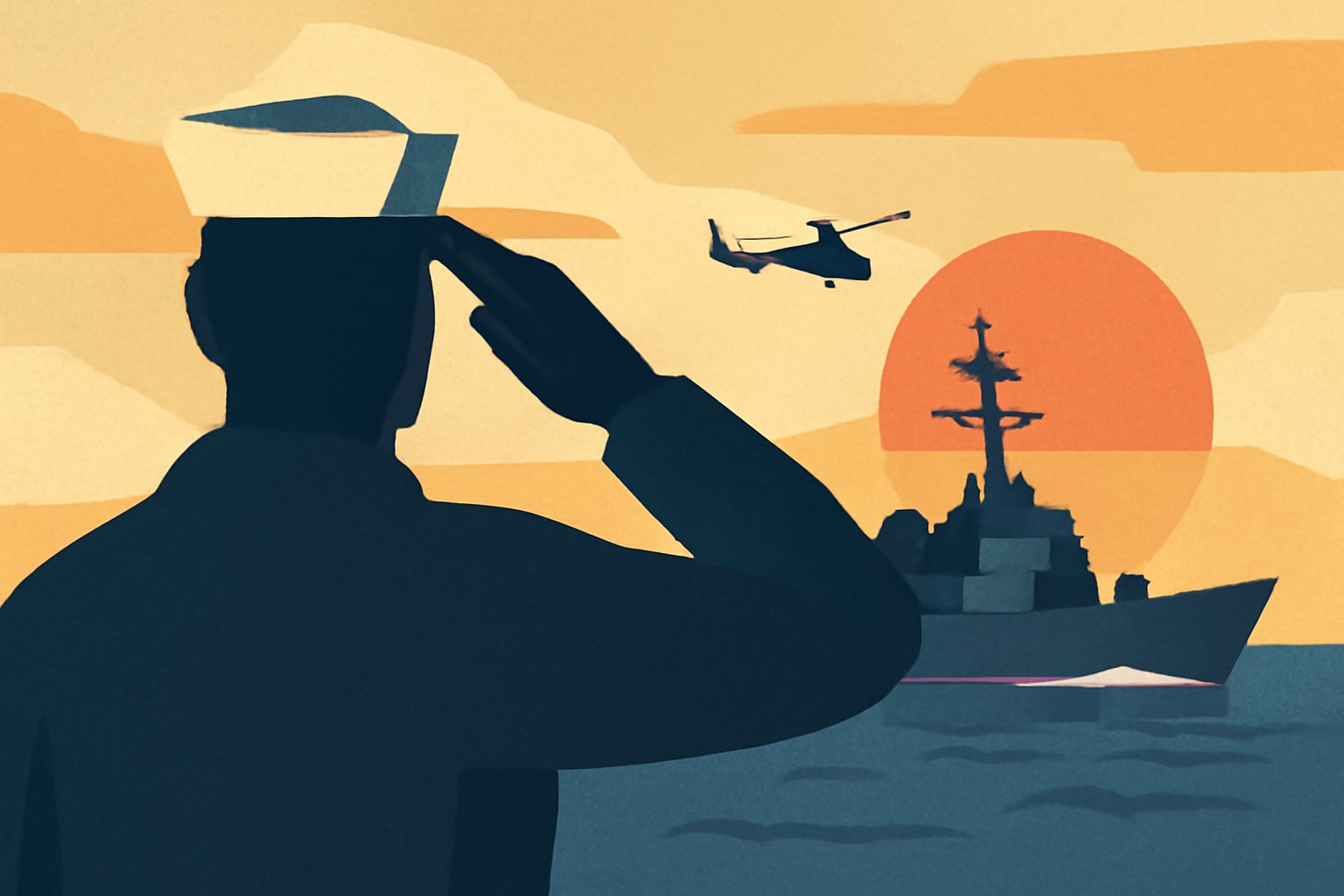 Editorial illustration for: USS Thomas Hudner Returns Home After Caribbean and Iran Deployments