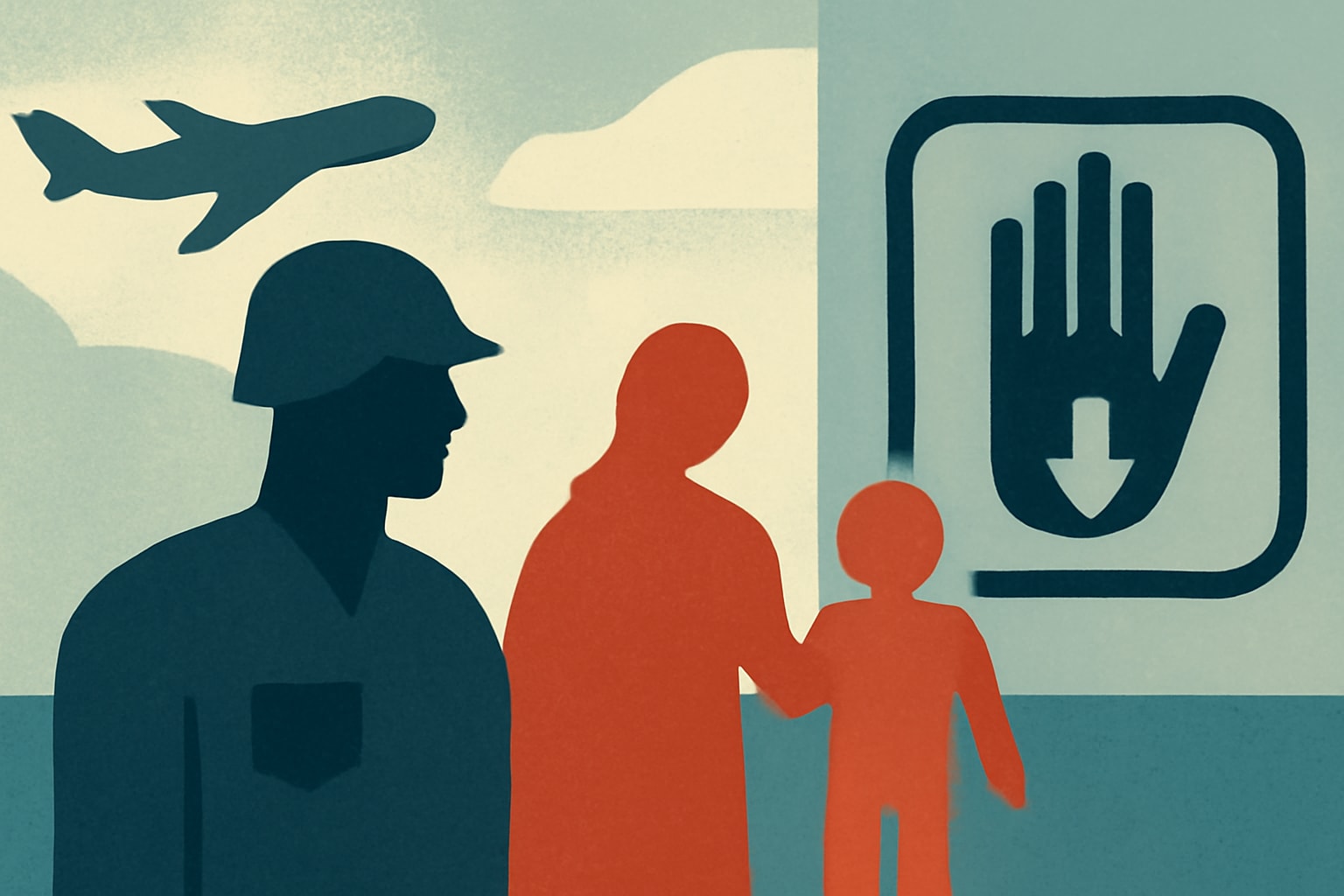 Editorial illustration for: Democrats Investigate Deportation Threats to Military Families