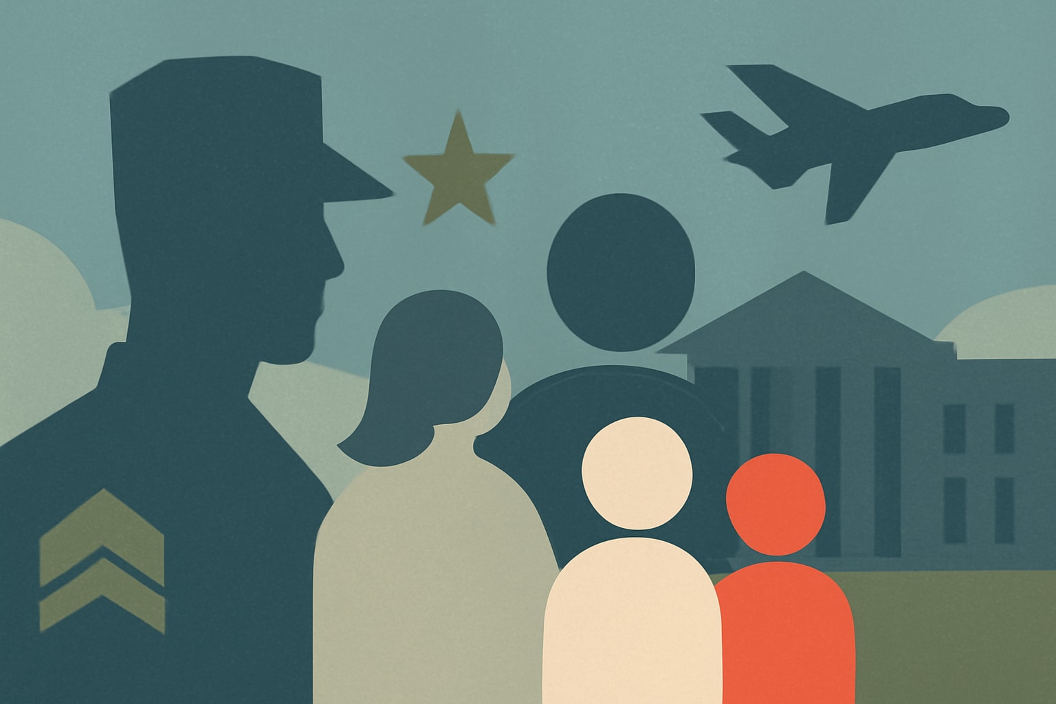 Editorial illustration for: Military Family Groups Outline Priorities for New White House Spouse Commission