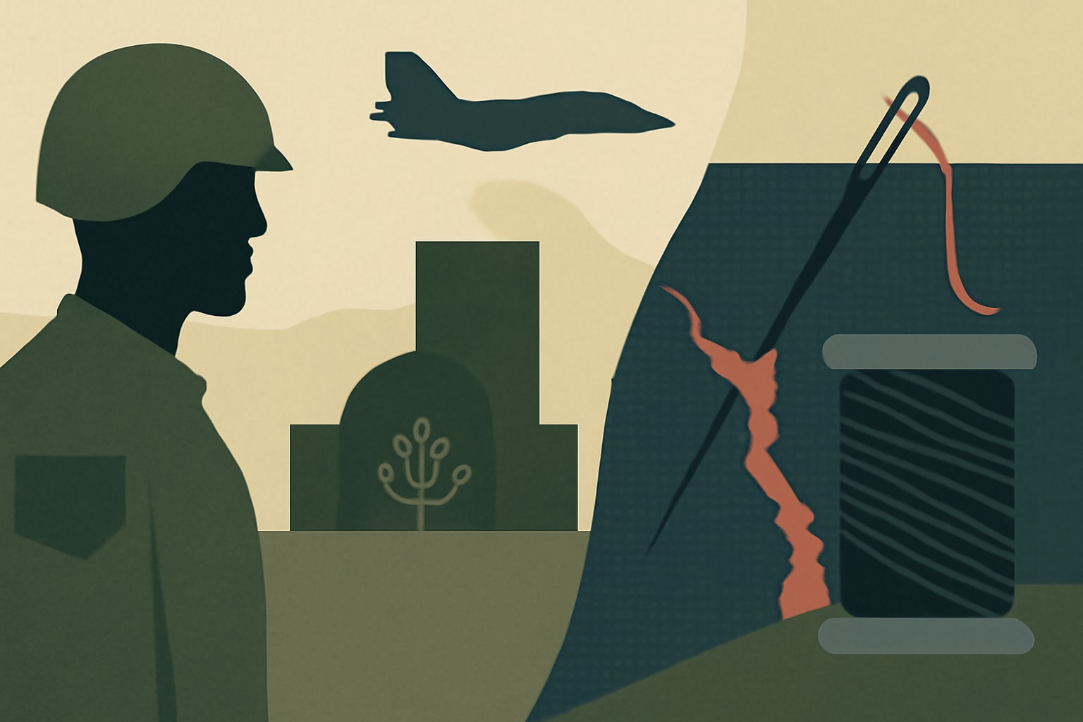 Editorial illustration for: New DOD Innovation Hub to Confront Vulnerabilities in Military Fabric Production