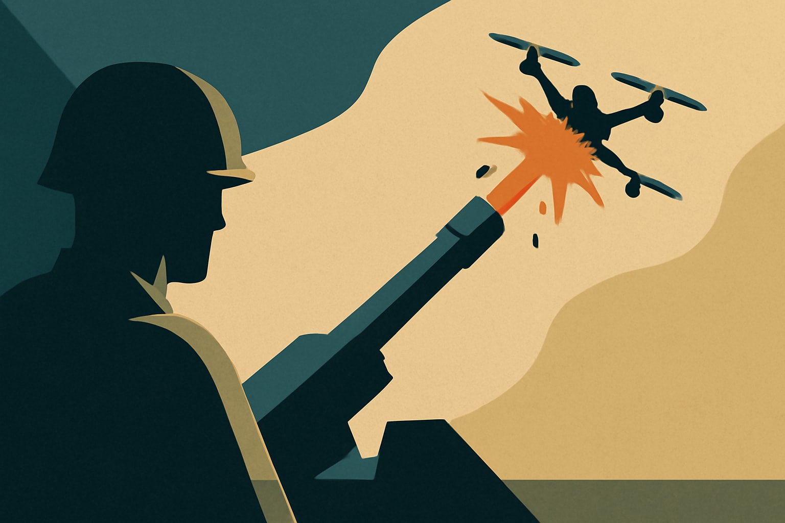Editorial illustration for: U.S. Army Explores 50mm Cannon to Enhance Drone Destruction Capabilities