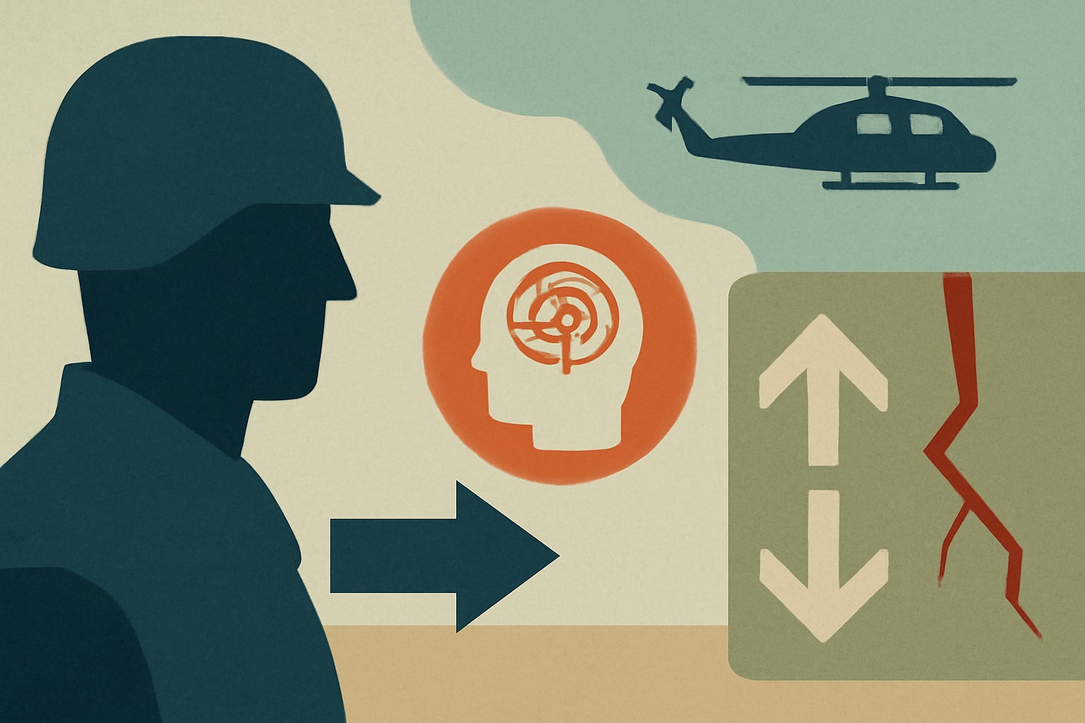 Editorial illustration for: VA Mental Health Visits Timely, But Referral Issues Persist