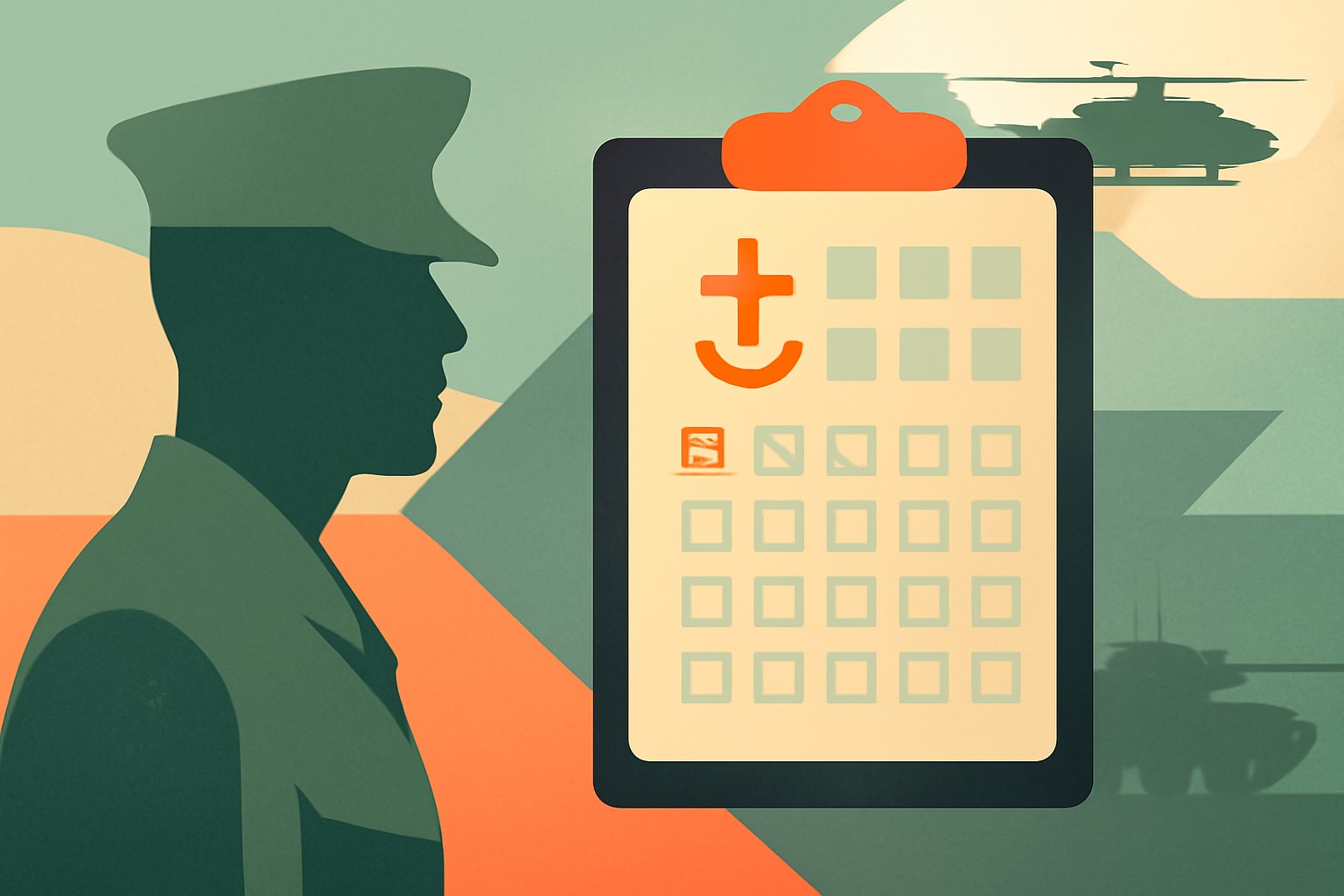 Editorial illustration for: Marines Must Update Religious Affiliation as Service Slashes List to 30 Options