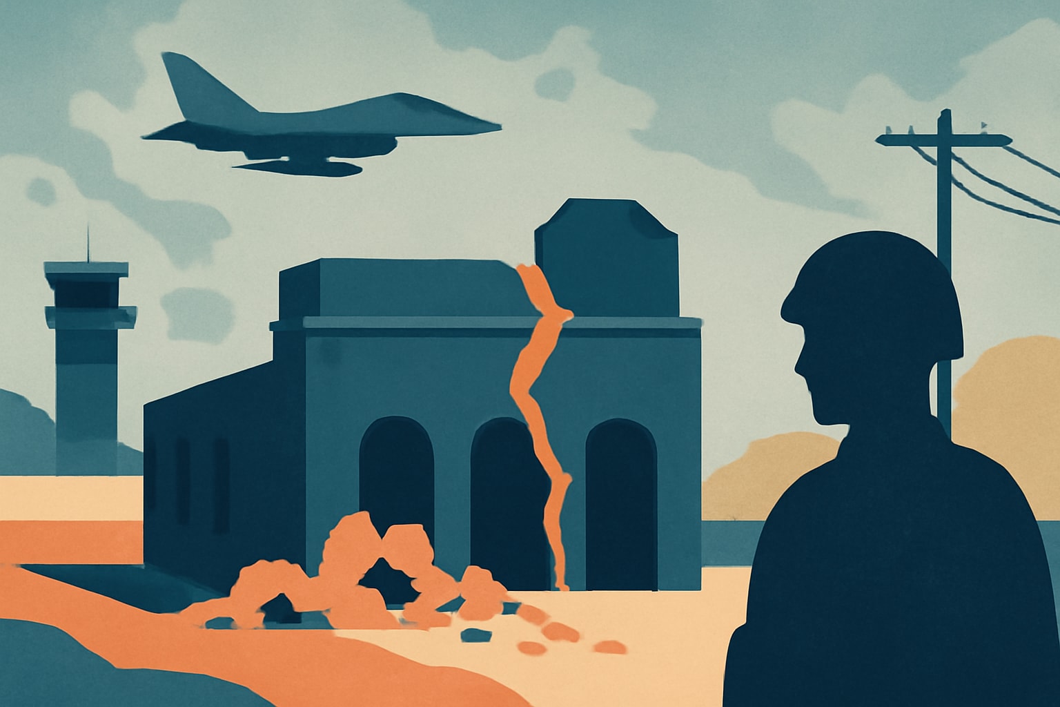 Editorial illustration for: US Military Bases in the Pacific Facing Serious Infrastructure Issues