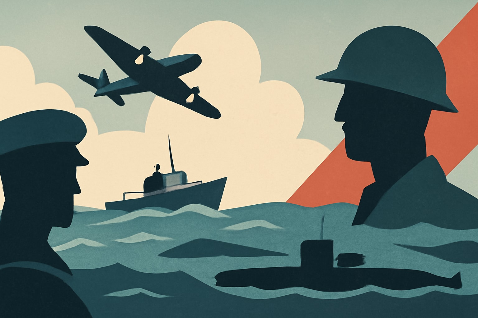 Editorial illustration for: How Weekend Sailors and Ex-Rumrunners Fought Nazi U-Boats Off the U.S. Coast