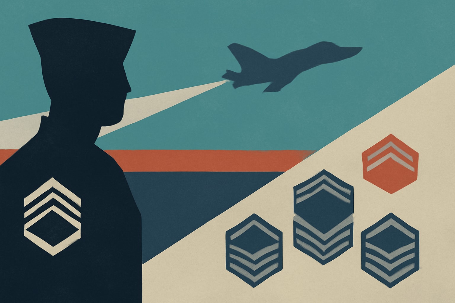 Editorial illustration for: Air Force Promotes Fewer Staff Sergeants After Last Year’s Historic Surge