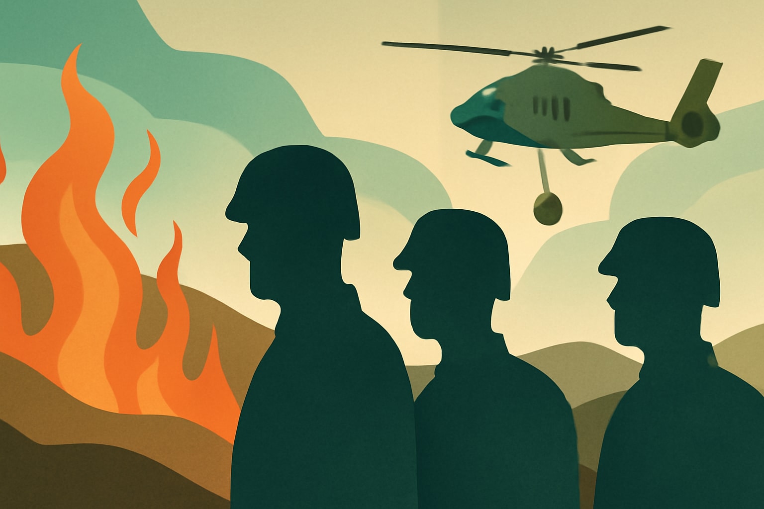 Editorial illustration for: 250 Active Duty Soldiers Assist in Washington Wildfire Response