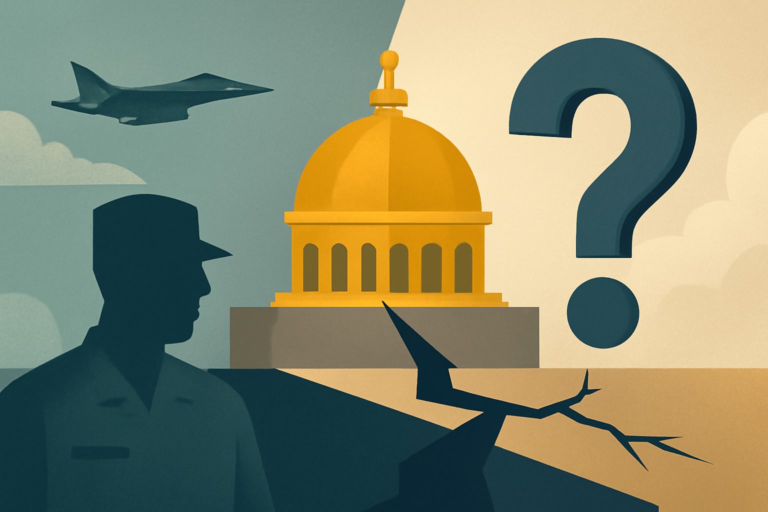 Editorial illustration for: Golden Dome Initiative in Jeopardy Due to 2027 Funding Uncertainty