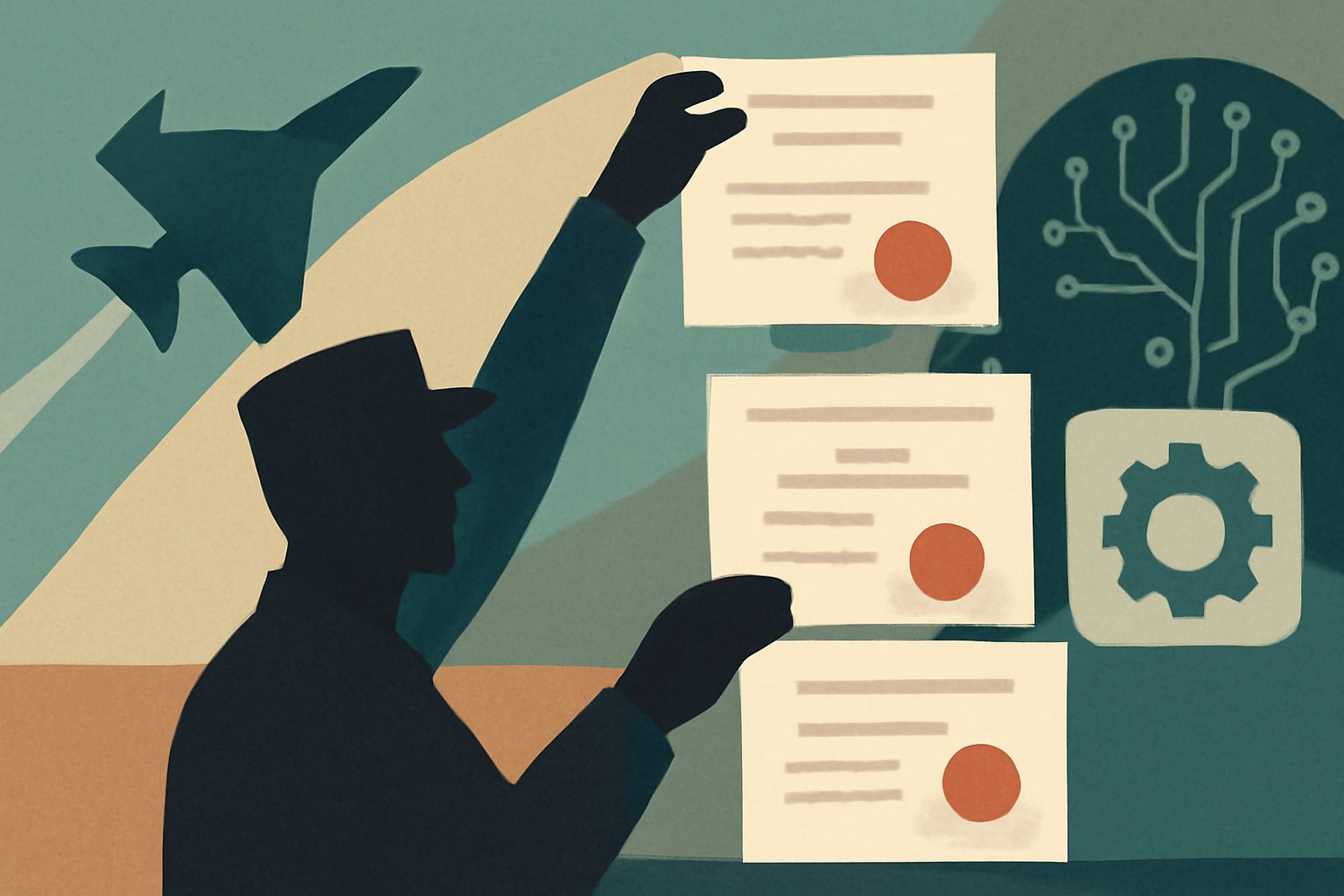 Editorial illustration for: Air Force Adopts Stackable Certificates for AI and Tech Training